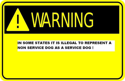 Reflective Service Dog in Training Patches with Hook and Loop Backing for Medium Service Animal Vests and Harnesses (5 x 1.5 Inches)