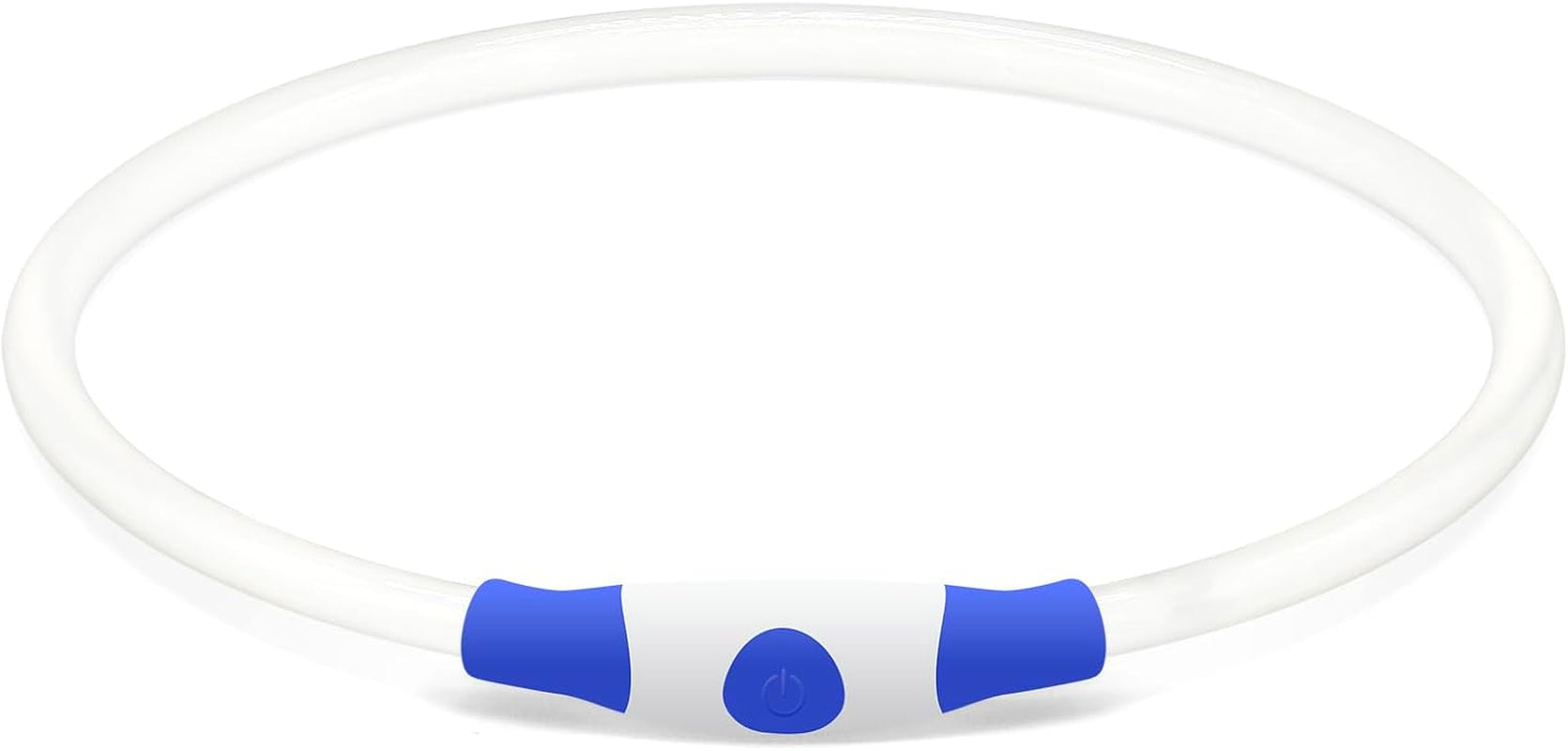 USB Rechargeable LED Dog Collar - Enhanced Night Visibility for Small, Medium, and Large Dogs (Blue)