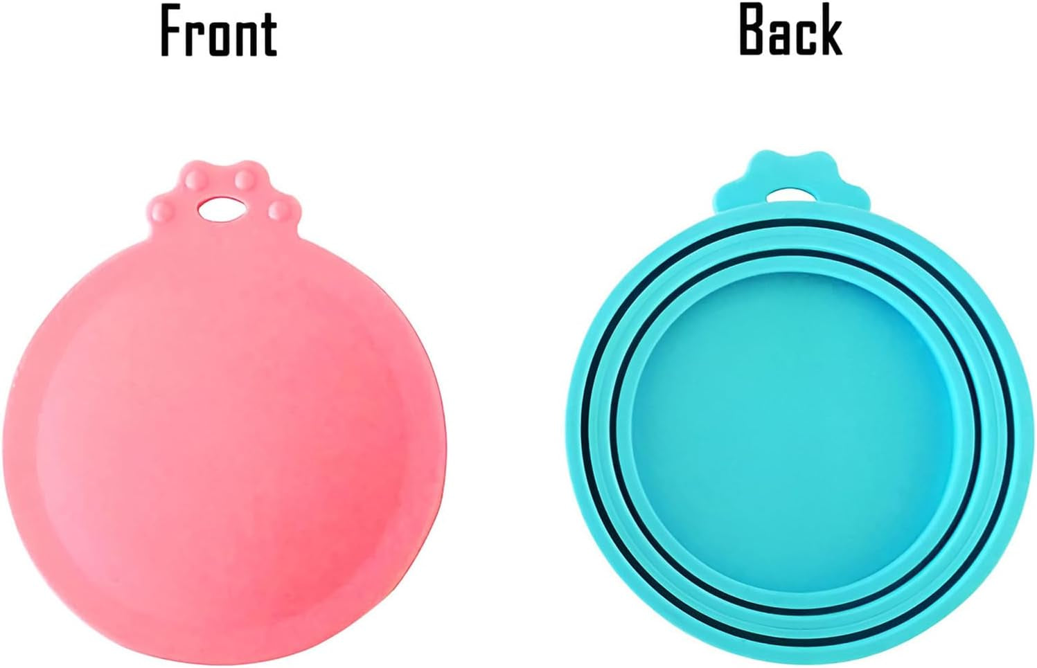 5-Pack Universal Silicone Pet Food Can Covers - BPA Free Lids for Dog and Cat Food Storage, Fits Most Standard Size Cans
