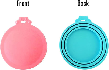 5-Pack Universal Silicone Pet Food Can Covers - BPA Free Lids for Dog and Cat Food Storage, Fits Most Standard Size Cans