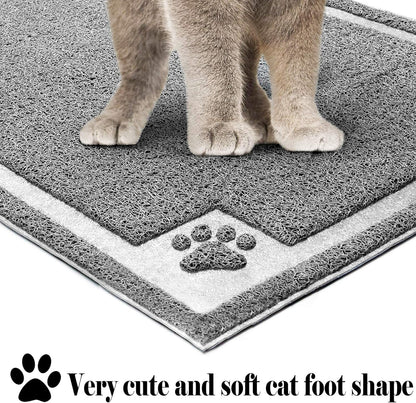 Large Cat Litter Mat Trapper 35" x 23" - Effective Litter Control and Soft on Sensitive Paws, Easy to Clean