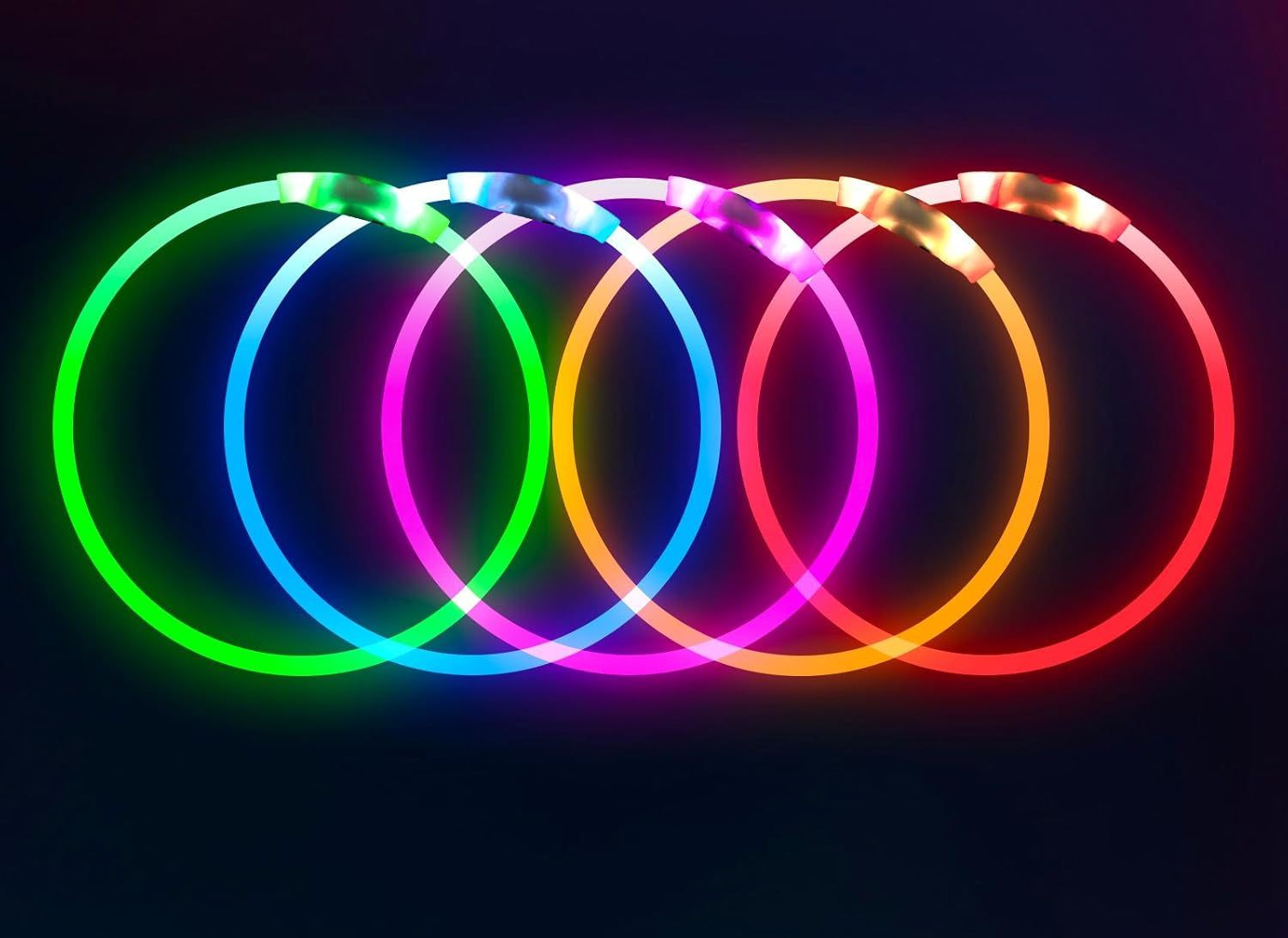 USB Rechargeable LED Dog Collar - Enhanced Night Visibility for Small, Medium, and Large Dogs (Blue)