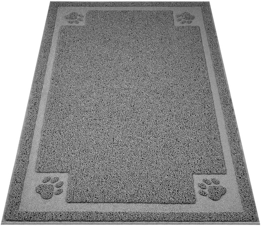 Large Cat Litter Mat Trapper 35" x 23" - Effective Litter Control and Soft on Sensitive Paws, Easy to Clean