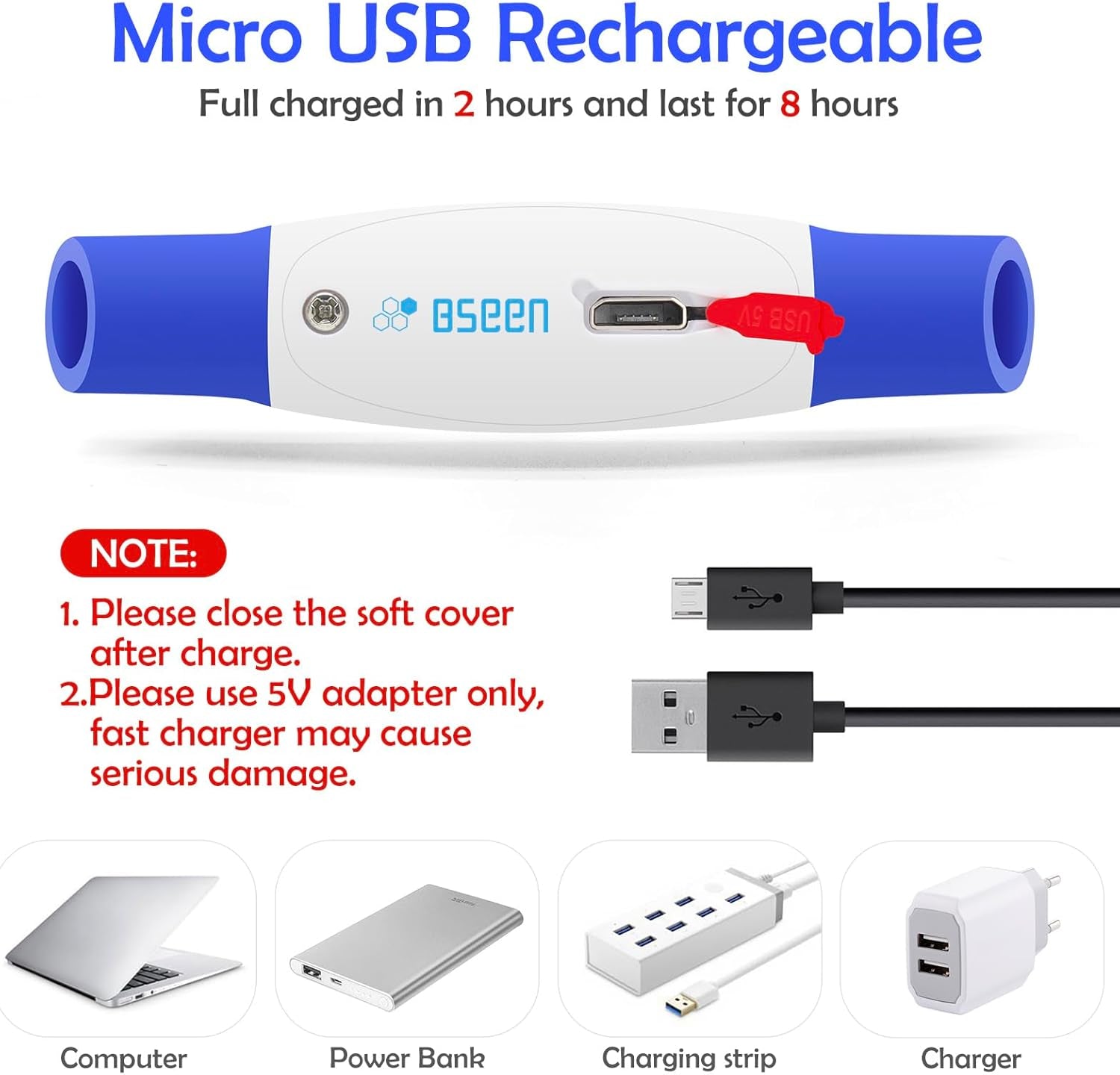 USB Rechargeable LED Dog Collar - Enhanced Night Visibility for Small, Medium, and Large Dogs (Blue)