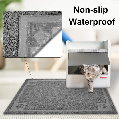 Large Cat Litter Mat Trapper 35" x 23" - Effective Litter Control and Soft on Sensitive Paws, Easy to Clean