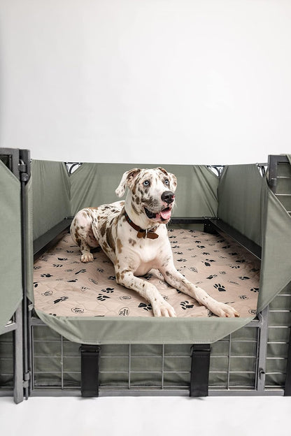 Reusable Waterproof Dog Pee Pads - Washable Potty Training and Whelping Mats, 36x48 Inch, Set of 2 with Rounded Corners